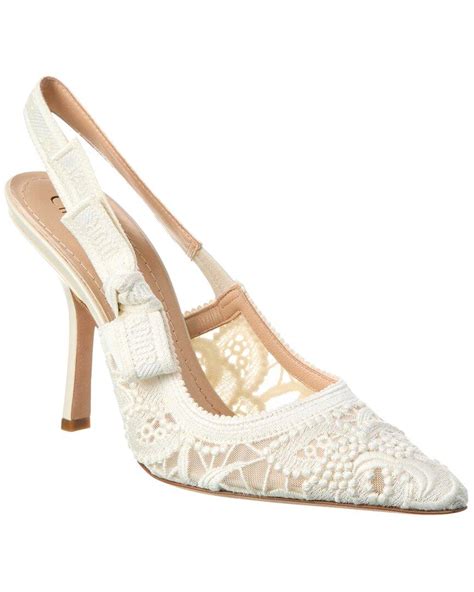 dior slingback sandals beaded